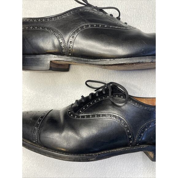 Vtg Church’s Diplomat Black Semi-Brogue Oxford 3-City London Paris NY 11.5 main image 10
